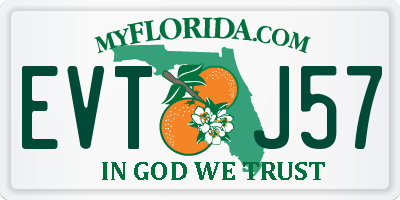 FL license plate EVTJ57