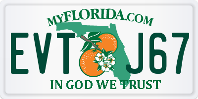 FL license plate EVTJ67