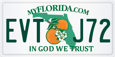 FL license plate EVTJ72