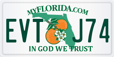 FL license plate EVTJ74