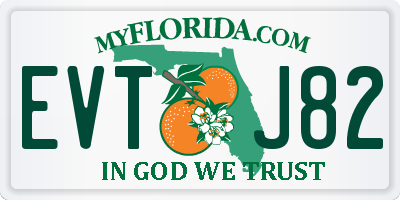 FL license plate EVTJ82