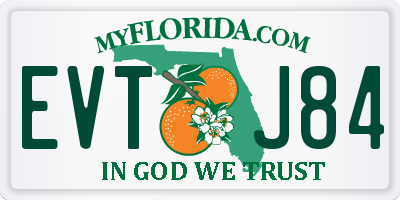 FL license plate EVTJ84