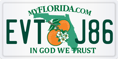 FL license plate EVTJ86