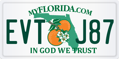 FL license plate EVTJ87