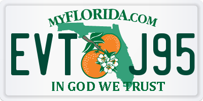 FL license plate EVTJ95