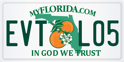 FL license plate EVTL05