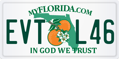 FL license plate EVTL46