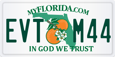 FL license plate EVTM44