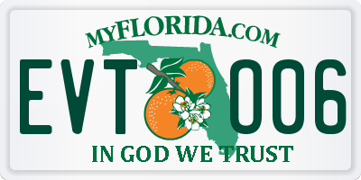 FL license plate EVTO06
