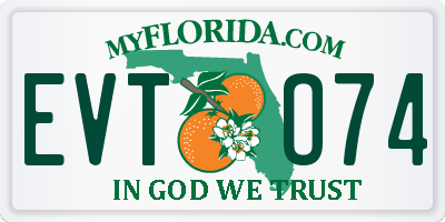 FL license plate EVTO74