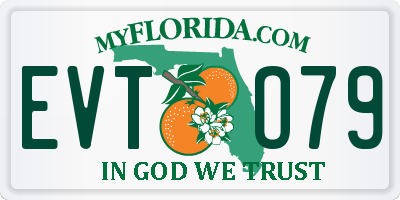 FL license plate EVTO79