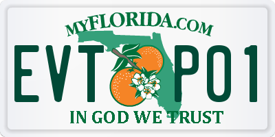 FL license plate EVTP01