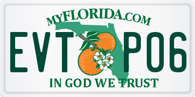 FL license plate EVTP06