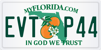 FL license plate EVTP44