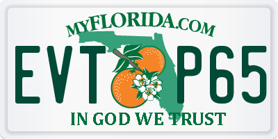 FL license plate EVTP65