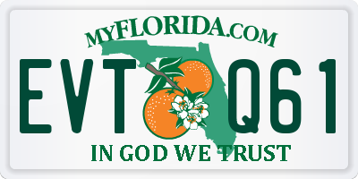 FL license plate EVTQ61