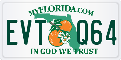 FL license plate EVTQ64