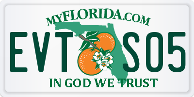 FL license plate EVTS05