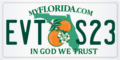 FL license plate EVTS23