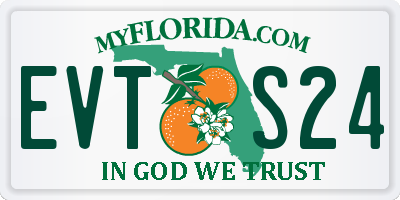 FL license plate EVTS24
