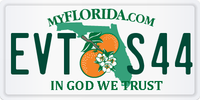 FL license plate EVTS44