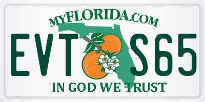 FL license plate EVTS65