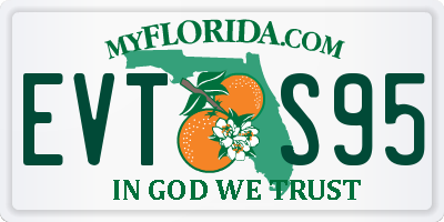 FL license plate EVTS95
