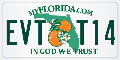 FL license plate EVTT14