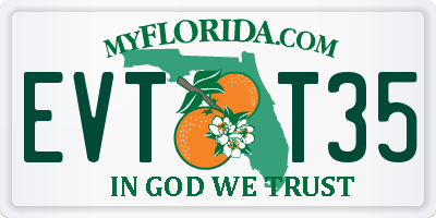 FL license plate EVTT35