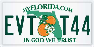 FL license plate EVTT44