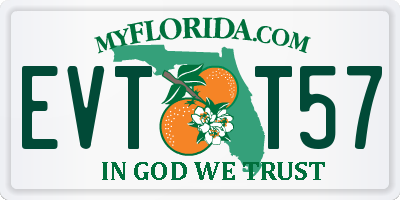 FL license plate EVTT57