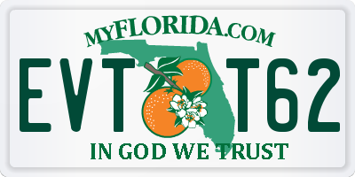 FL license plate EVTT62
