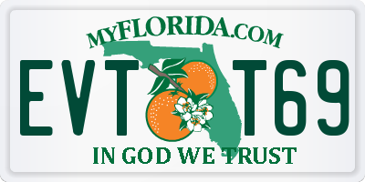 FL license plate EVTT69