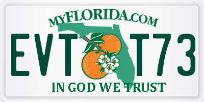 FL license plate EVTT73