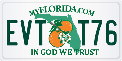 FL license plate EVTT76