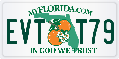 FL license plate EVTT79