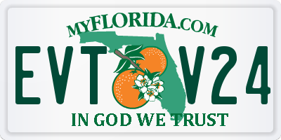 FL license plate EVTV24