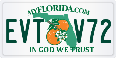 FL license plate EVTV72