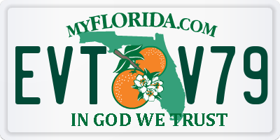 FL license plate EVTV79