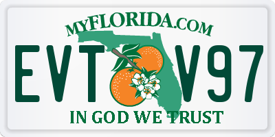FL license plate EVTV97