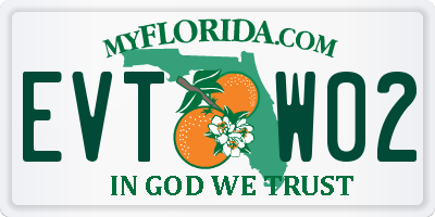 FL license plate EVTW02