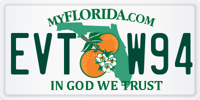 FL license plate EVTW94