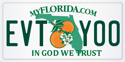 FL license plate EVTY00