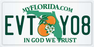 FL license plate EVTY08