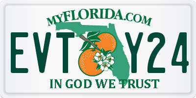 FL license plate EVTY24