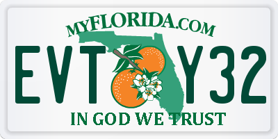 FL license plate EVTY32