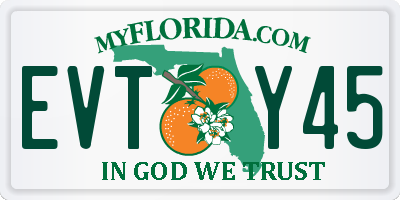 FL license plate EVTY45