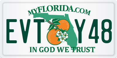 FL license plate EVTY48