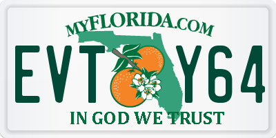 FL license plate EVTY64