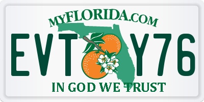 FL license plate EVTY76